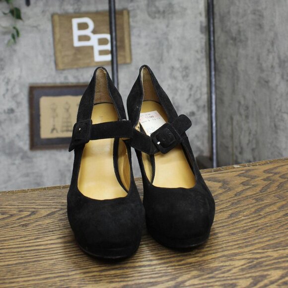 Nine West Womens Stiletto Suede Heels 1678b0964af61a Black 7M - Picture 3 of 6